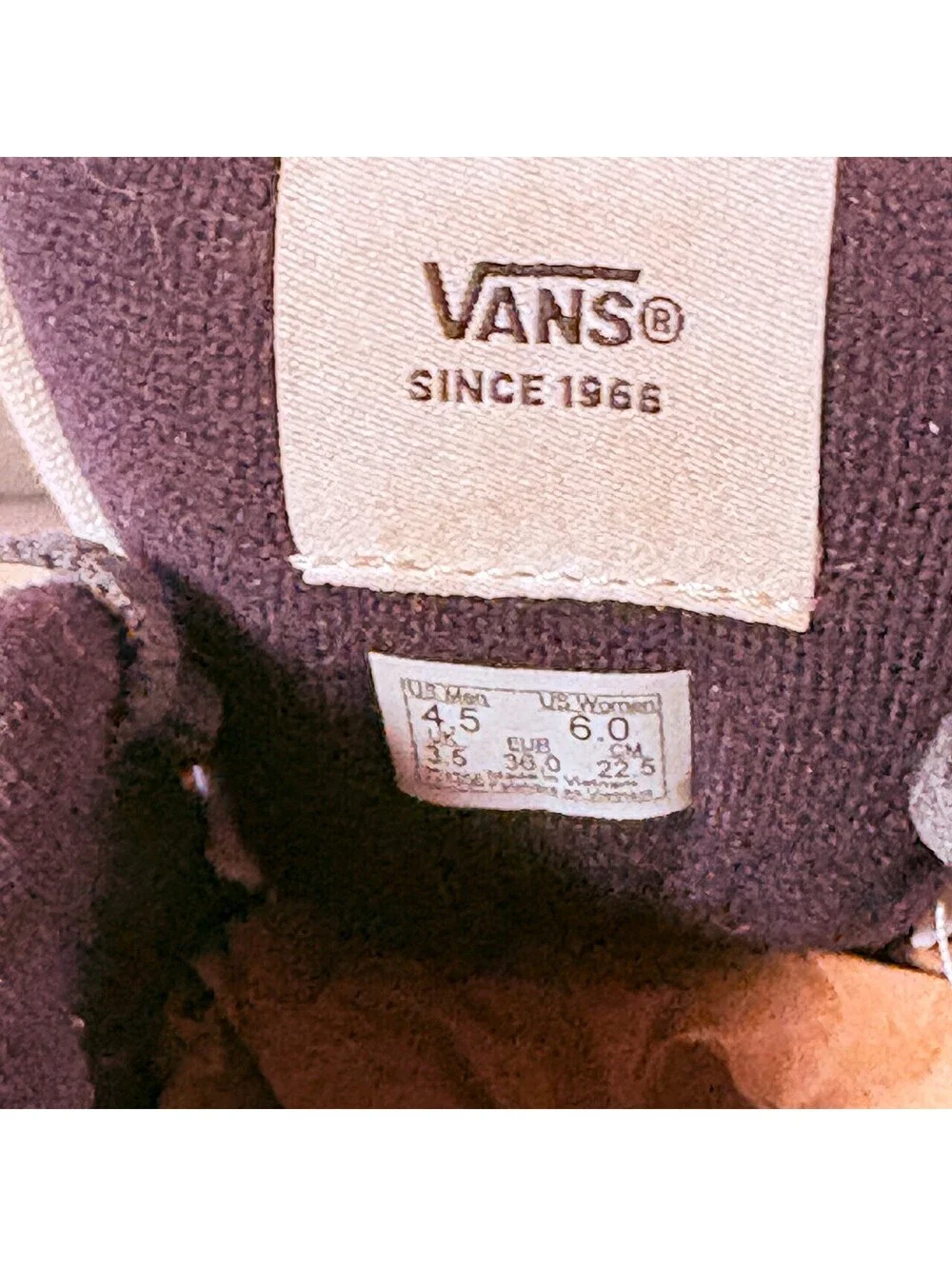 Vans these off